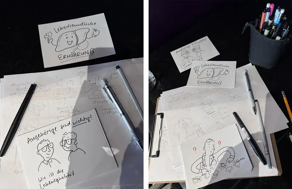 Graphic Recording Novartis Patiententag Illustrationen