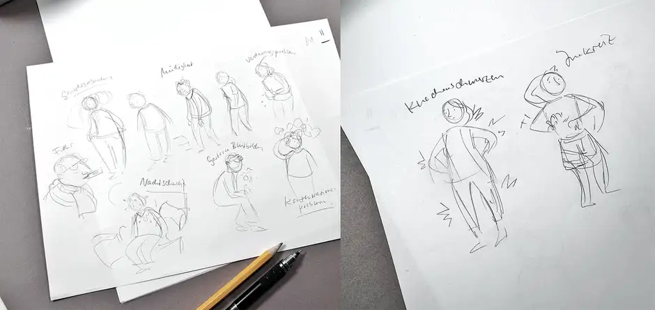 Graphic Recording Novartis Patiententag Skizzen