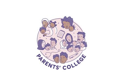 Parents College Logo und Illustration