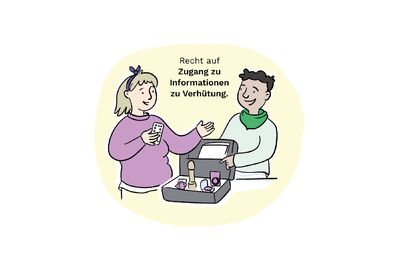Illustration für Profamilia zu reproduktiven Rechten