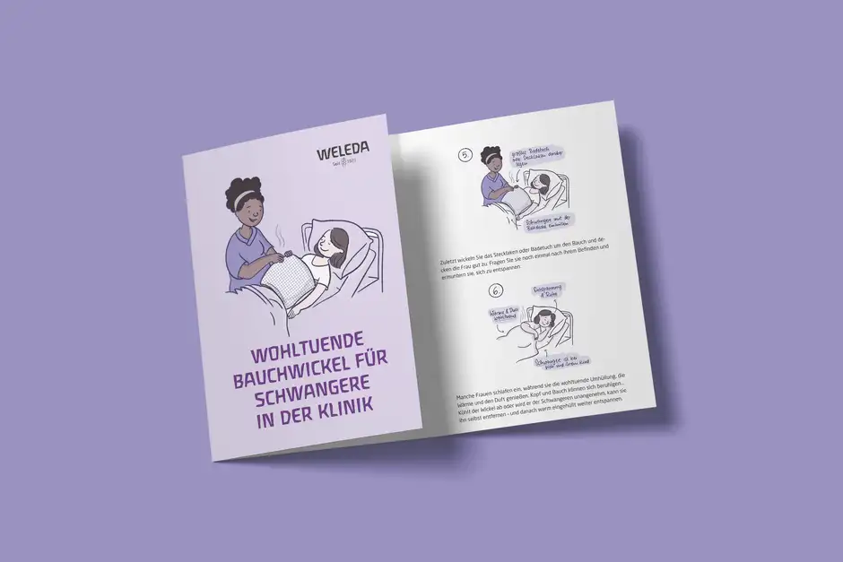 Illustrationen f&uuml;r das Weleda Lanvendel&ouml;l im Sketchnote Stil